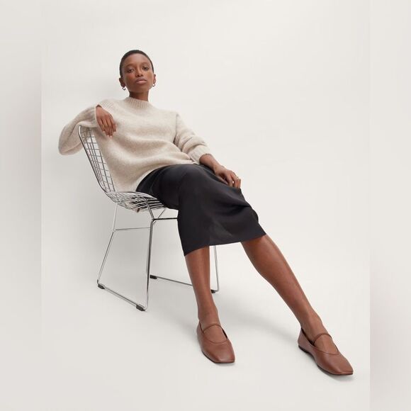 NEW EVERLANE The Day Mary Jane flats in Rum - Picture 4 of 6